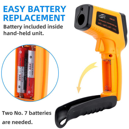 Non-contact Digital Laser Infrared Thermometer LCD IR Temp Meter Temperature Gun