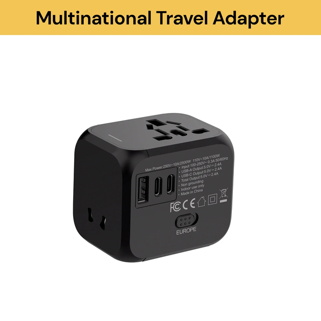 Universal International Travel Plug USB Power Adapter