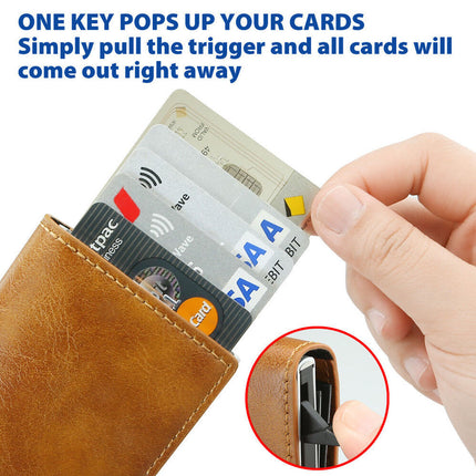 Men's RFID-Blocking Leather Wallet