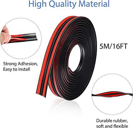 Auto Weather Draft Seal Strip Self Adhesive Rubber Windshield Seal Strip Car Edge Protector Sunroof Seal Rubber Weather Stripping Trim 14mm x 2m 4_cdd585d8-82f9-4248-a228-cd10dc552939