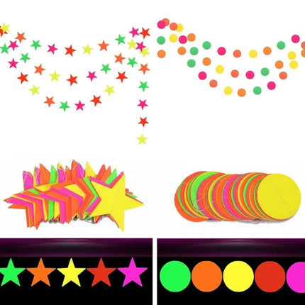 Neon Paper Garland