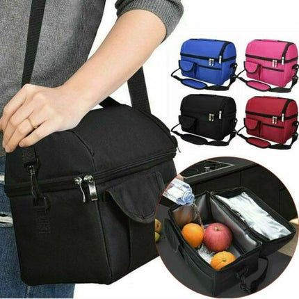 Portable 8L Insulated Lunch Cooler Bag Box For Men Women Kids Storage Thermal