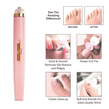 Electric Nail Drill File Machine Toe Finger Nails Sander Polisher Manicure Care