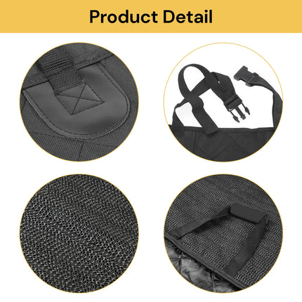 Dog Car Seat Cover with Zipper & Hanging Design Waterproof Nonslip Pet Car Hammock Protector for Back Seat Scratchproof Travel Cover with Side Flaps Easy Install for Cars & SUVs