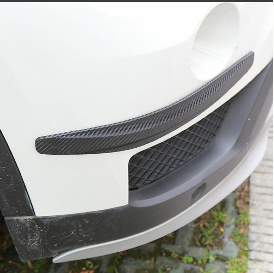 2Pcs Car Carbon Fiber Anti-rub Unique Black Strip Bumper Corner Protector Guard 5_b44cbef9-6b83-406e-9518-fbde214fb410