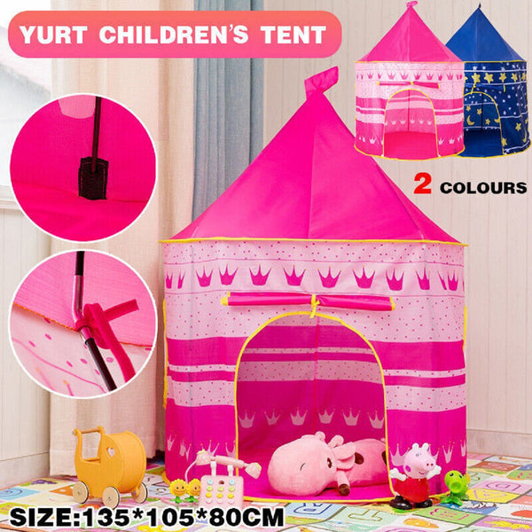 Kids Playhouse Play tent Pop Up Castle Princess Indoor Outdoor( Girls/Boys)
