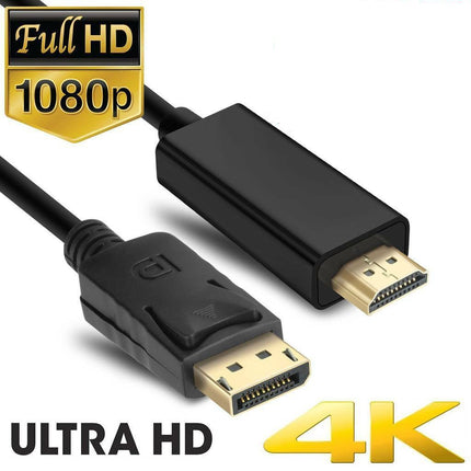 Displayport DP to HDMI Cable Male to Male HD 4K 1080P High Speed Display Port