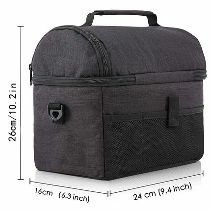 Portable 8L Insulated Lunch Cooler Bag Box For Men Women Kids Storage Thermal