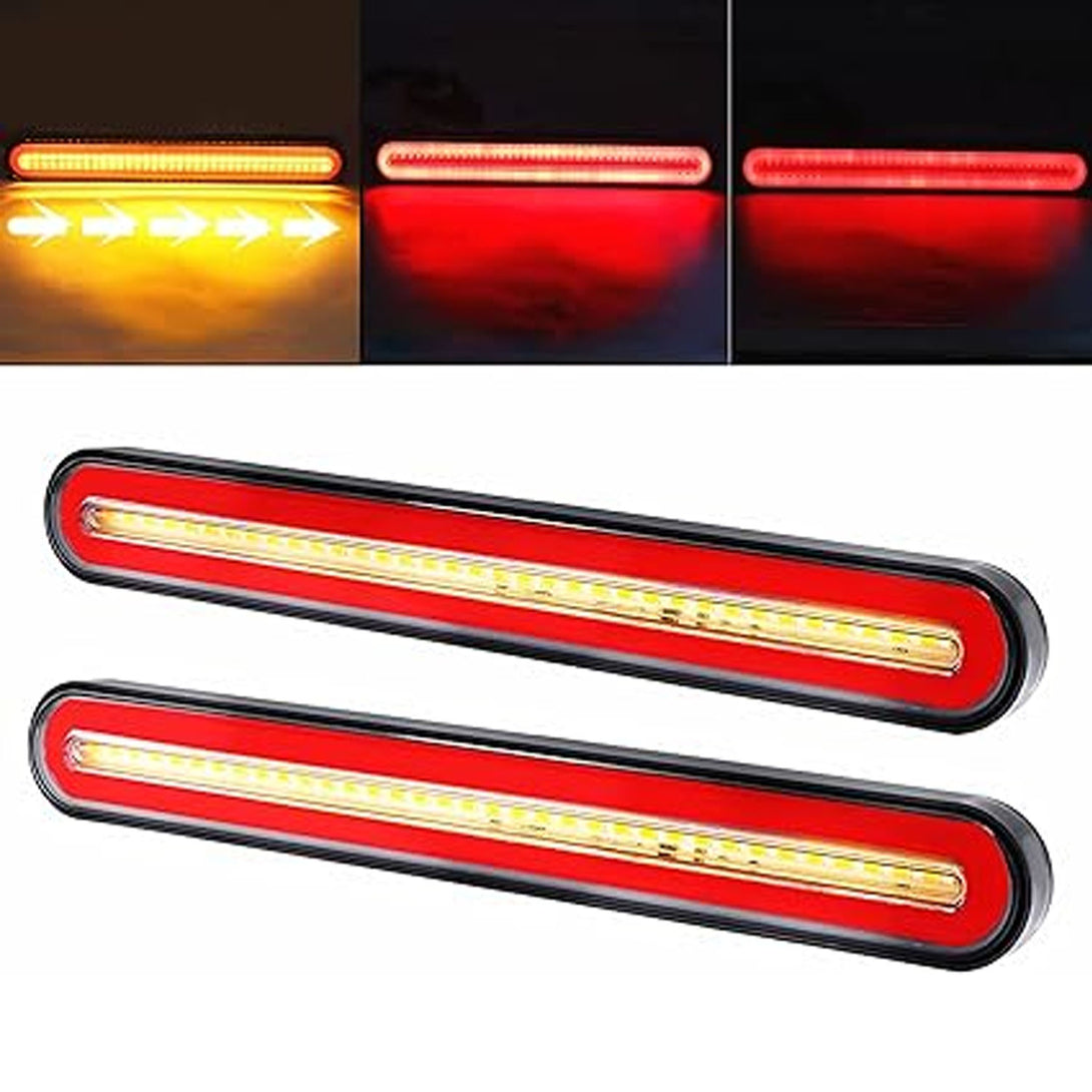 2PCS 3 in 1 Halo Neon Tail Lights