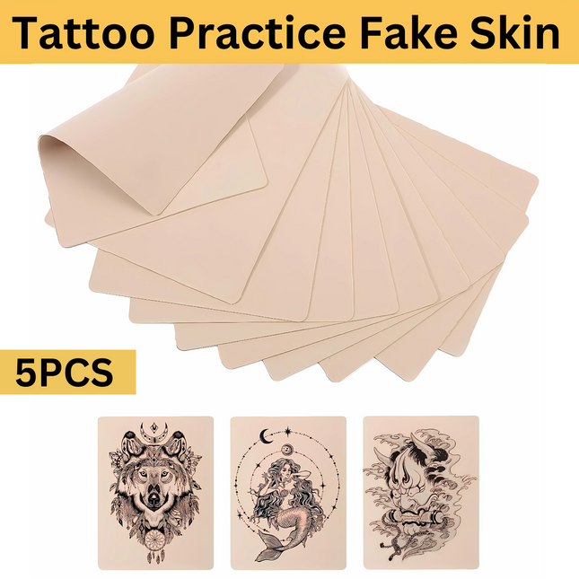 Tattoo Skin Fake Practice Eyebrow Art Double Sides Silicone For Beginner