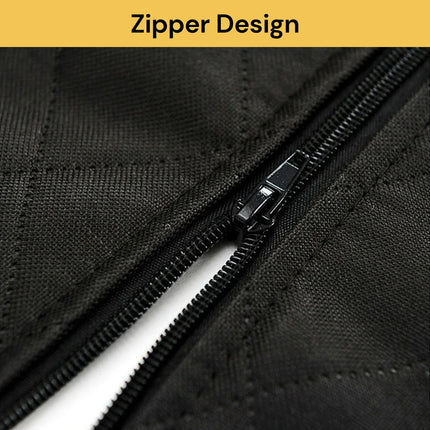 Dog Car Seat Cover with Zipper & Hanging Design Waterproof Nonslip Pet Car Hammock Protector for Back Seat Scratchproof Travel Cover with Side Flaps Easy Install for Cars & SUVs