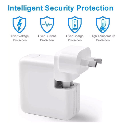 MagSafe 1/2 Power Adapter Charger 60W / 85W For MacBook & MacBook Pro Replacement Laptop Charger Safe Fast Charging Durable Cable Wall Plug