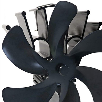 6 Blades Wood Heater Fan