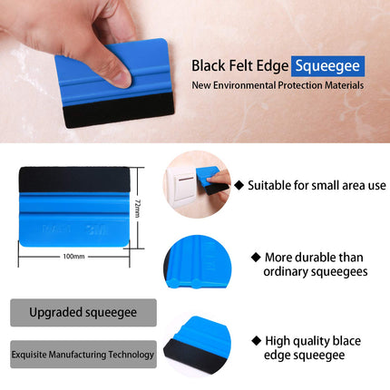 Car Wrap Vinyl Tools Kit 6 Film Wrapping Carbon Fibre Squeegee Safety Cutter AUS
