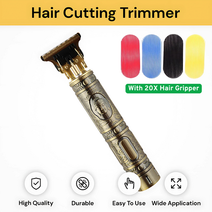 Electric Hair Cutting Trimmer/Clipper With Hair Gripper