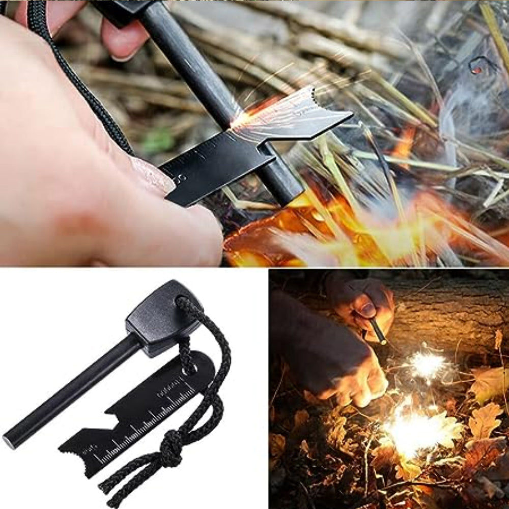 Fire Starter Magnesium Flint Rod Stone Fire Starter Lighter Emergency