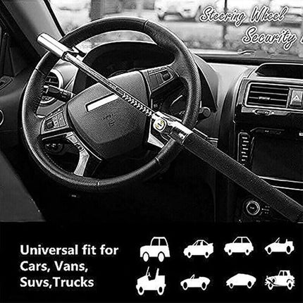 Universal Car Steering Wheel Lock Anti Theft Security The Club Clamp Heavy Duty