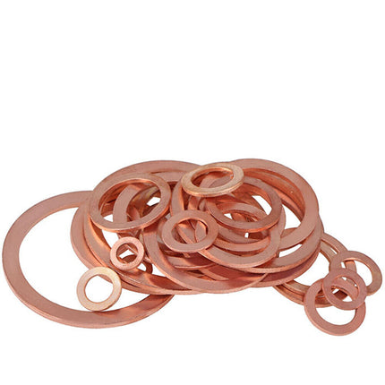 200PCS Gasket Set Crush Washers Assorted Solid Copper Car Engine Seal Flat Ring 8_0b8a763b-b18d-4396-9e86-67eae58fbb8d