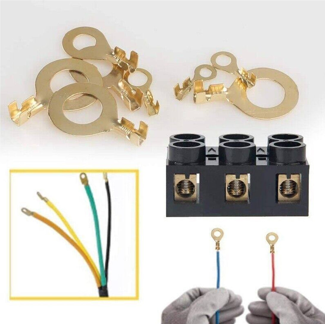 150 Pcs Crimp Stamping Forming Durable Cable Lug O-type Copper M3-M10 Connector Non-insulated Assortment Kit 8_0e9a37ca-00b3-4b4f-9115-69fa6a481de1