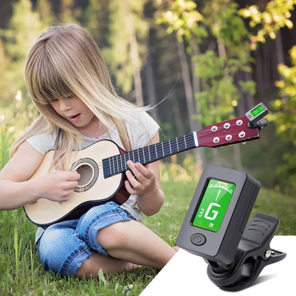 LCD Clip-on Electronic Digital Guitar Tuner Tool for Chromatic Violin Ukulele