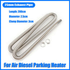 60cm - 300cm Air Diesel Parking Heater Stainless Steel Exhaust Pipe Tube Gas
