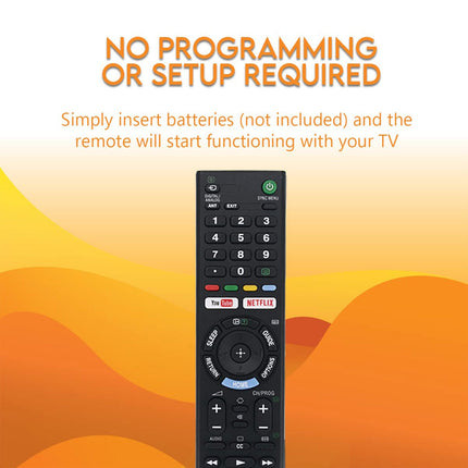 GENUINE SONY REMOTE CONTROL for ALL SONY TV NETFLIX Bravia 4k Ultra HD Smart