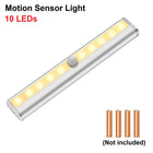 LED Motion Sensor Light PIR Cordless Night Light Closet Stair Battery Powered