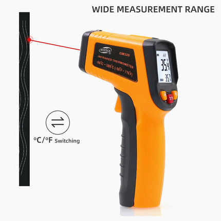 Non-contact Digital Laser Infrared Thermometer LCD IR Temp Meter Temperature Gun