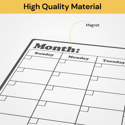 A3 Magnetic Calendar