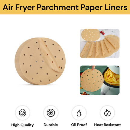 100PCs Air Fryer Parchment Paper Liners