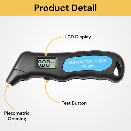 LCD Tyre Air Pressure Gauge Meter AirPressureGauge05