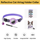 Reflective Cat Airtag Holder Collar