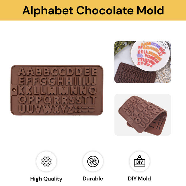 Silicone Alphabet Letter Chocolate Molds | Safe & Healthy