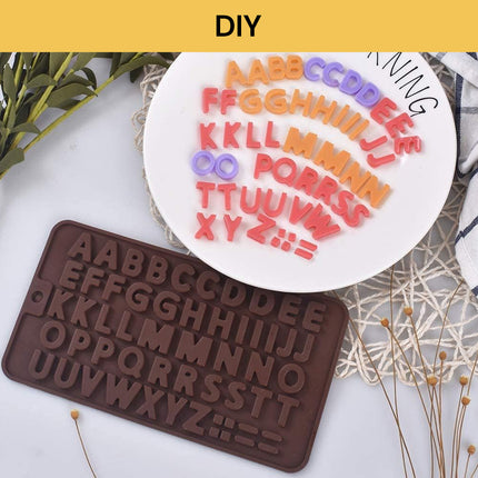 Silicone Alphabet Letter Chocolate Molds | Safe & Healthy