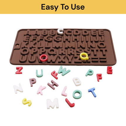 Silicone Alphabet Letter Chocolate Molds | Safe & Healthy