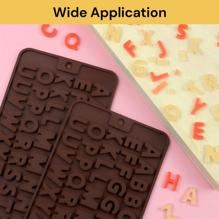 Silicone Alphabet Letter Chocolate Molds | Safe & Healthy