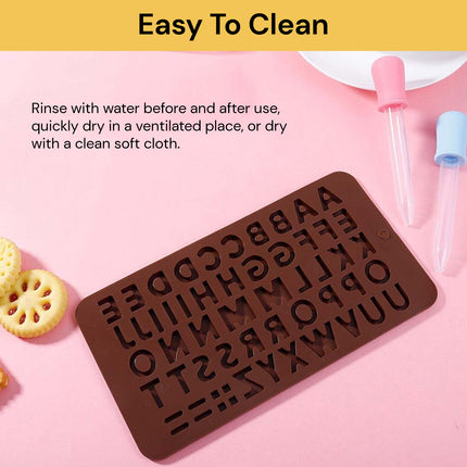 Silicone Alphabet Letter Chocolate Molds | Safe & Healthy