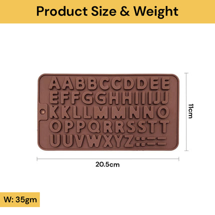 Silicone Alphabet Letter Chocolate Molds | Safe & Healthy