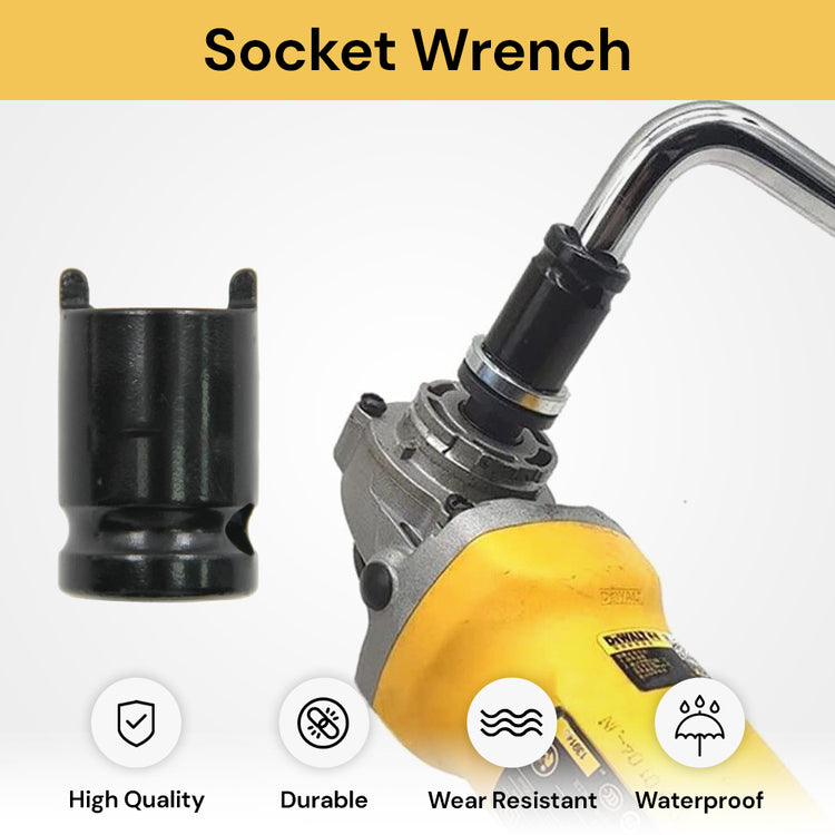 Angle Grinder Socket Wrench Versatile Tool, Black