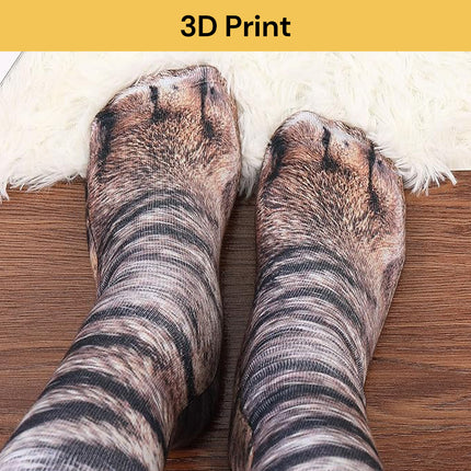 Pair Of Animal Paw Feet Socks