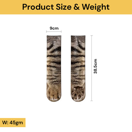 Pair Of Animal Paw Feet Socks