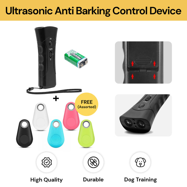 BUY Ultrasonic Anti Barking Control Device GET Bluetooth GPS Tracker FREE
