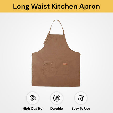 Unisex Long Waist Kitchen Apron