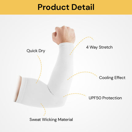 Pair Of Cooling Sport Arm Sleeves 