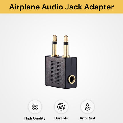 Airplane Headphone Audio Jack Adapter