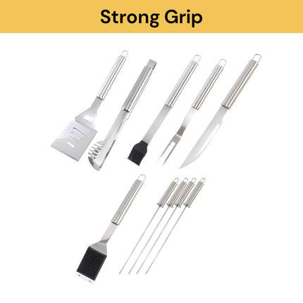 10PCs Heavy Duty BBQ Utensils