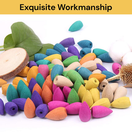 50PCs Mixed Backflow Incense Cones