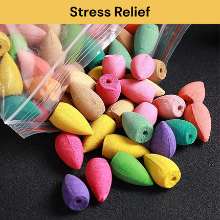 50PCs Mixed Backflow Incense Cones