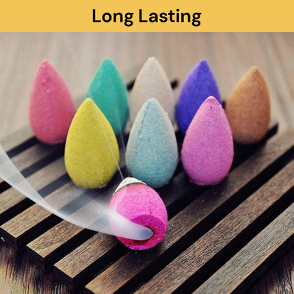 50PCs Mixed Backflow Incense Cones