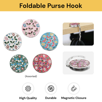 Foldable Purse Hook (Assorted)